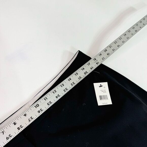 Tahari Dress pants Women 12 Black Straight Boot Cut New Career Formal New - Picture 9 of 12